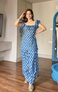 TEENA PUFF SLEEVE FARSHI SET