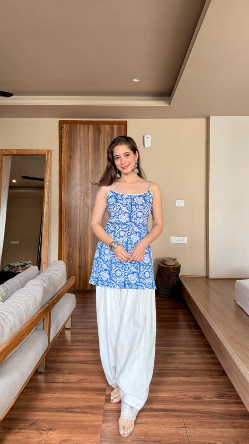 BLUEBERRY FARSHI SALWAR SET