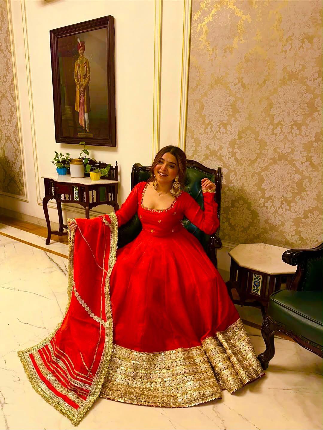 Chinon silk gown with Dupatta DN551