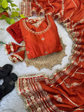 Chinon silk gown with Dupatta DN551
