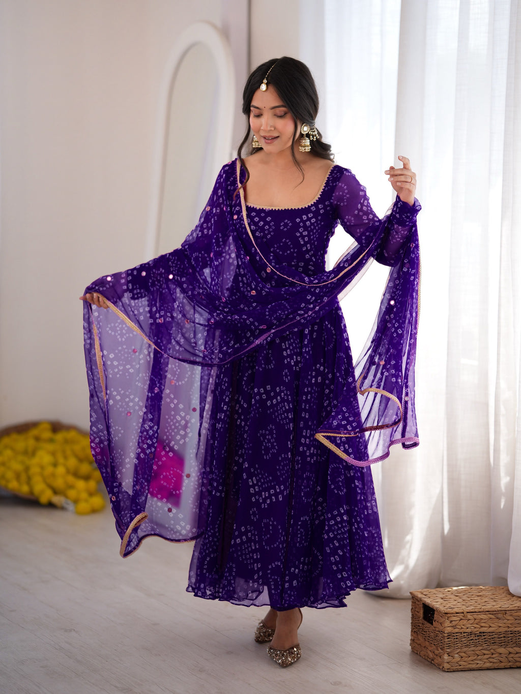 Bandhani Print Anarkali