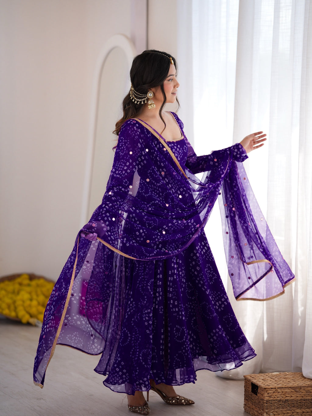 Bandhani Print Anarkali