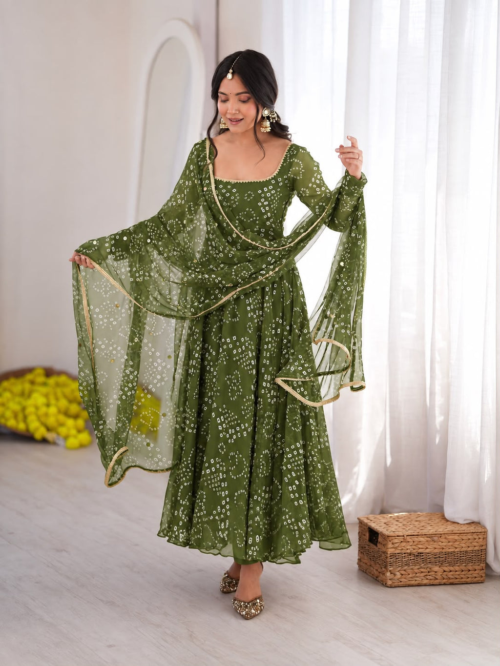 Bandhani Print Anarkali